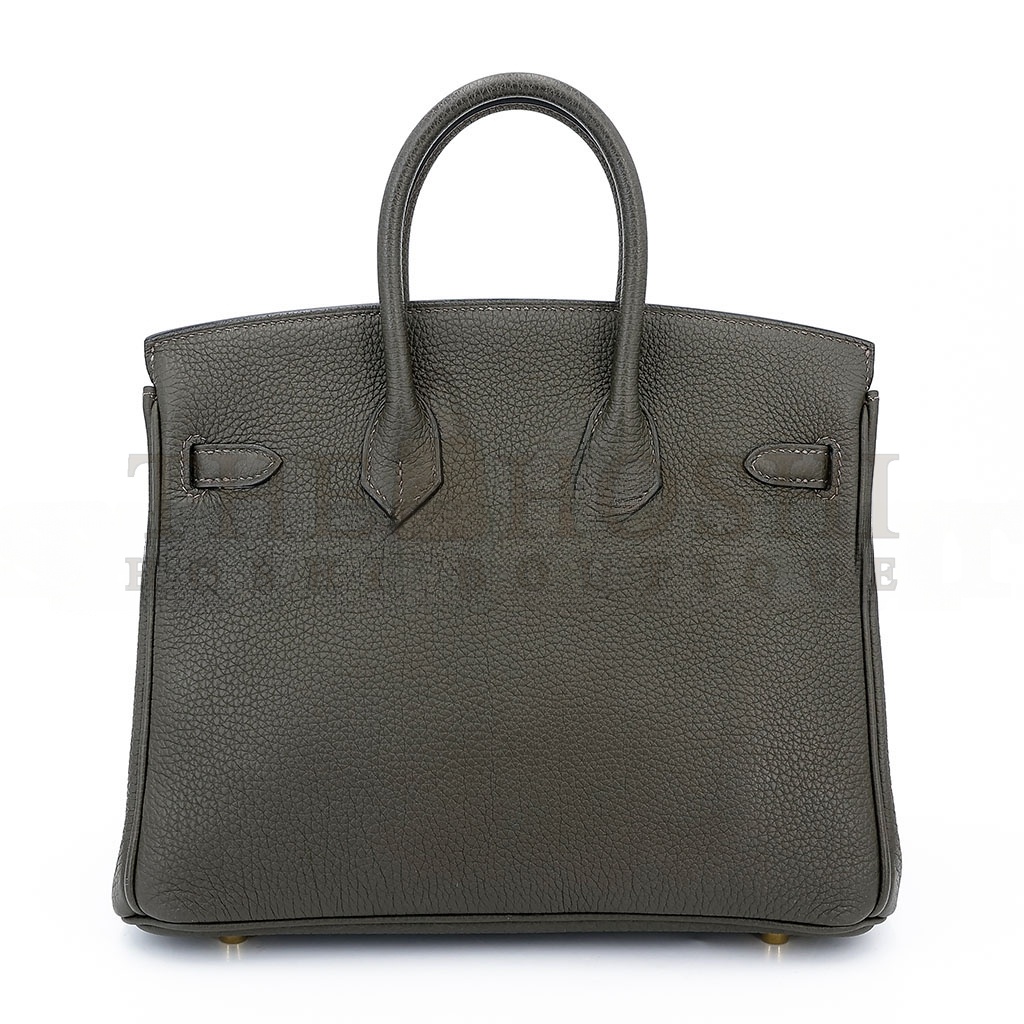 H**me5 BIRKIN 25 TOGO LEATHER PEWTER GREY GOLD BUCKLE BAG H028369CC8F (25*20*13cm) Master Quality